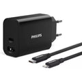 מטען קיר USB-A + USB-C עם כבל USB-C TO Lightning