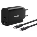 מטען קיר USB-A + USB-C עם כבל USB-C TO Lightning