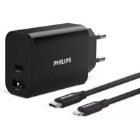 מטען קיר USB-A + USB-C עם כבל USB-C TO Lightning