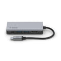 מתאם Type c ל HDMI + 2x USB-A 3.0 + USB-C PD 3.0