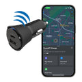 מטען לרכב עם איתור FoundIT™ Charger 32w DUAL