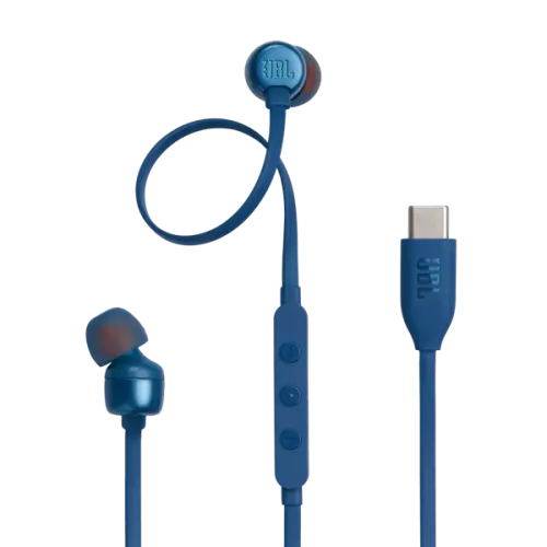 אוזניות חוטיות JBL IN EAR T310C TYPE C