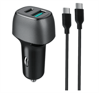 מטען רכב מהיר QC18W+PD25W כבל MIR C to C