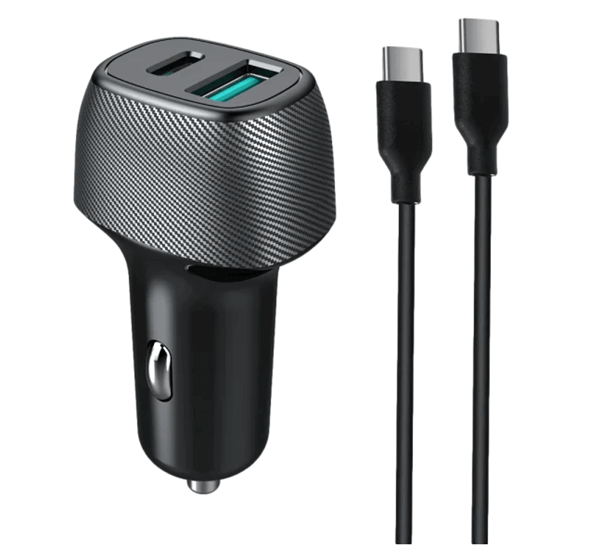 מטען רכב מהיר QC18W+PD25W כבל MIR C to C