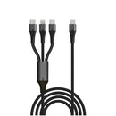 כבל MIR Type-C to Type-C + Type-C + Lightning 3IN1