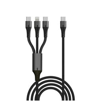 כבל MIR Type-C to Type-C + Type-C + Lightning 3IN1