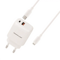 מטען קיר אייפון מהיר PD20W + QC3.0 18W SILVER LI
