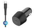 מטען רכב USB-C 20W עם כבל Type-C מותג Essentials