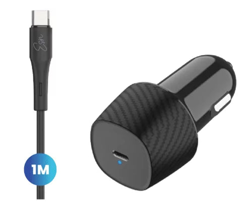 מטען רכב USB-C 20W עם כבל Type-C מותג Essentials