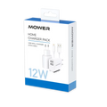 מטען קיר USB-A*2 12W עם כבל Lightning מותג Mower