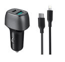 מטען רכב מהיר  QC18W+PD25W+ כבל MIR IPHONE to C