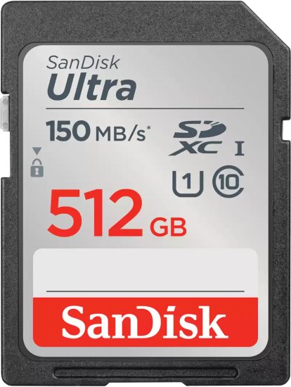 כרטיס זיכרון Sandisk Ultra SD 140MB/S