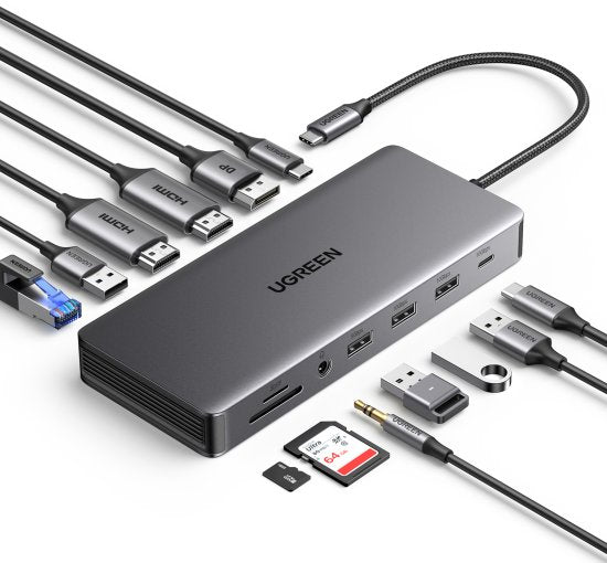 מפצל חיבורים USB-C to 2*USB-A+2*USB-A +1*USB-C 3.2