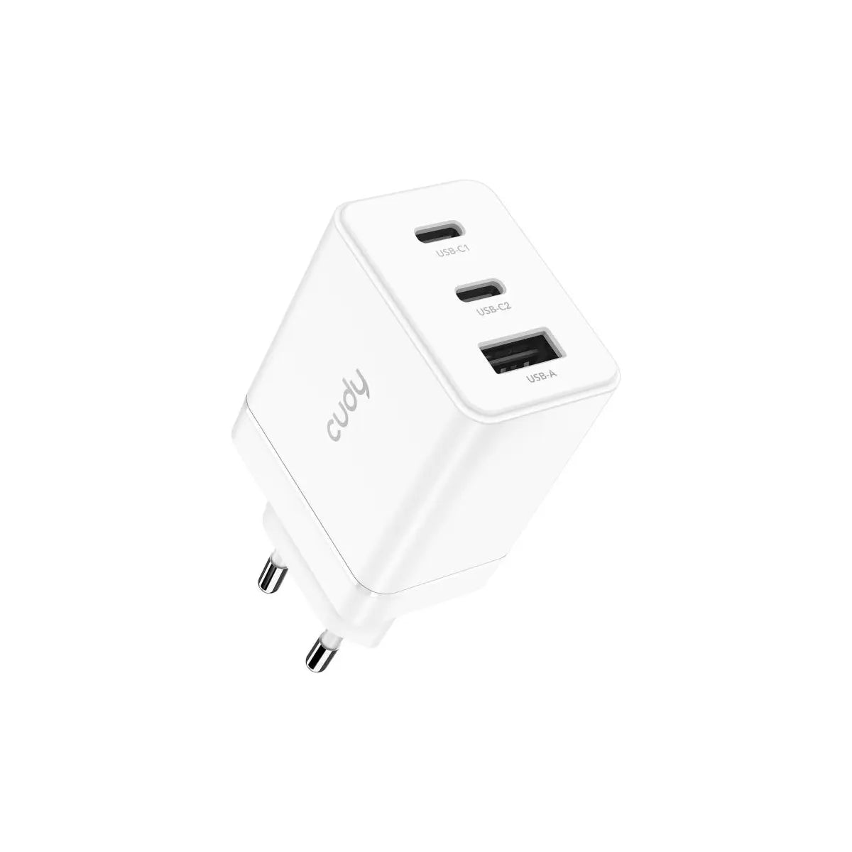 ראש מטען קיר מהיר CUDY 67W כניסות USB-A + 2 x USB C